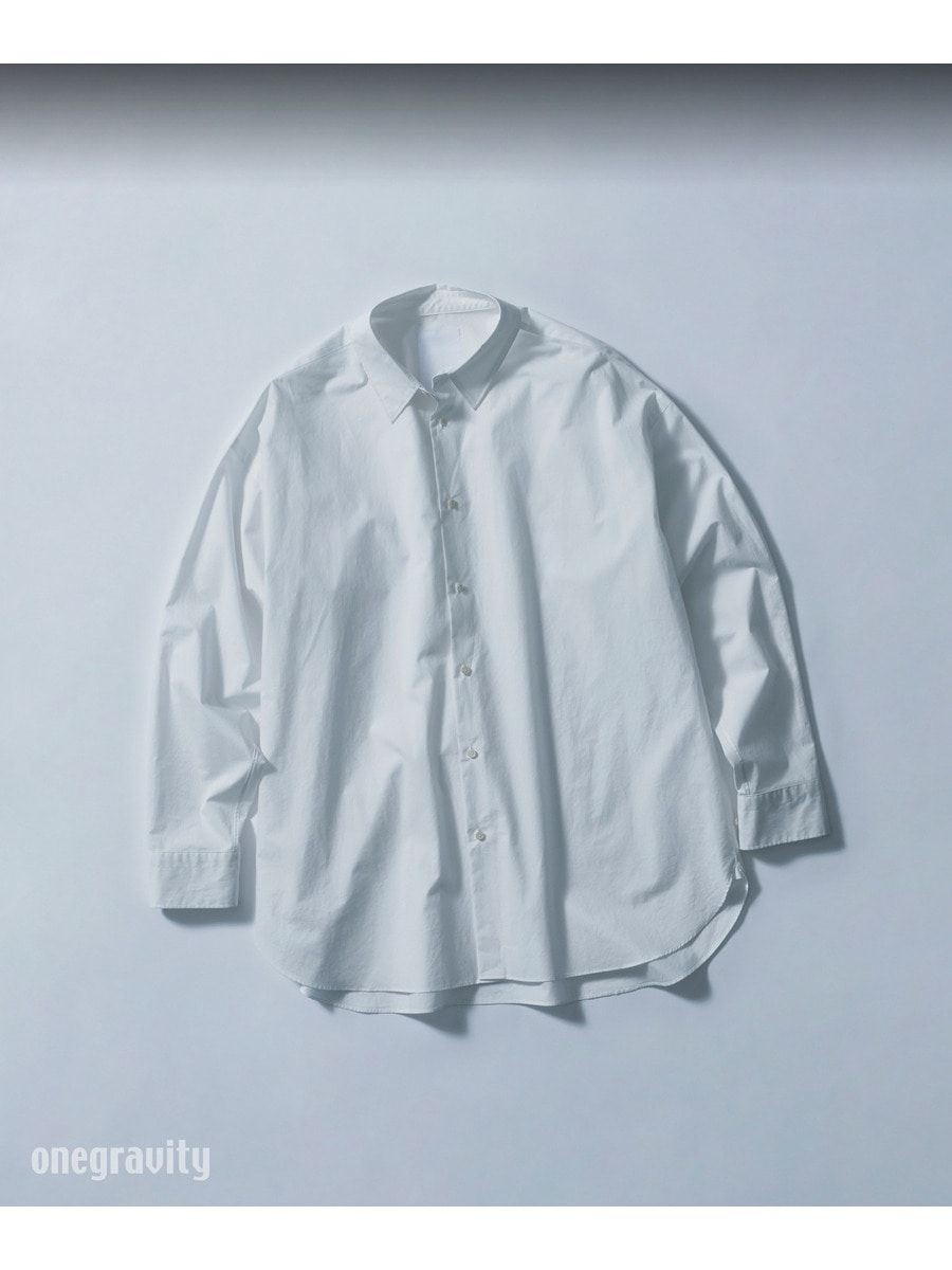 ラウンドテール オーバーレイヤーシャツ