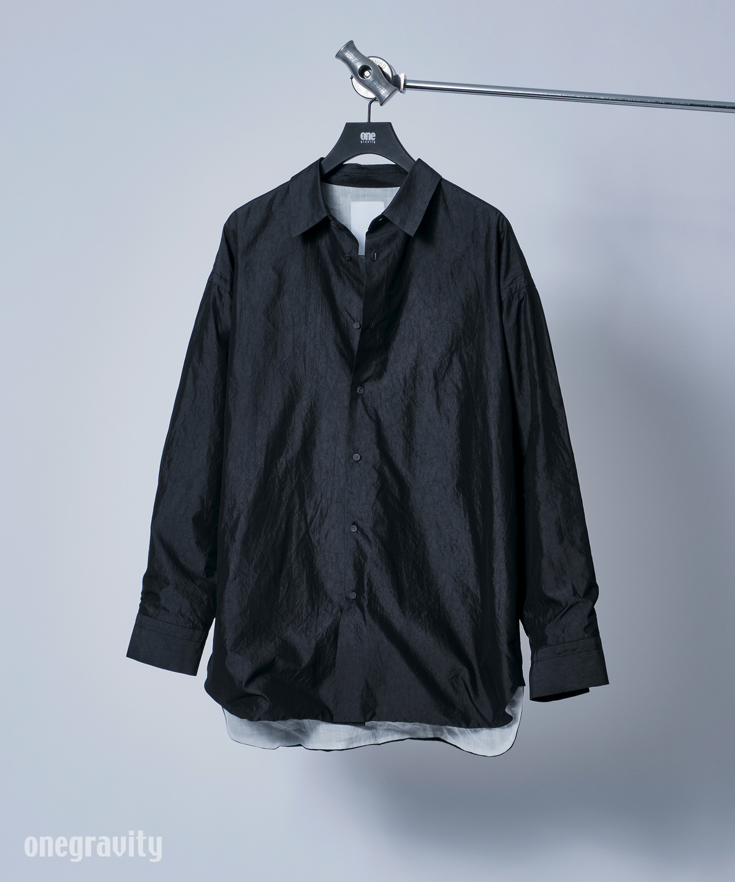 コットンシルク オーバーレイヤーシャツ