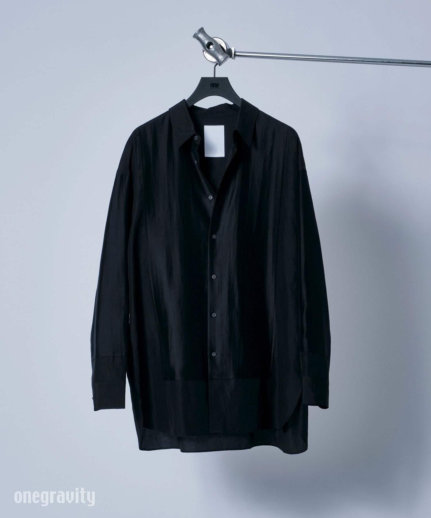 リネンシャンブレー コンビネーションシャツ