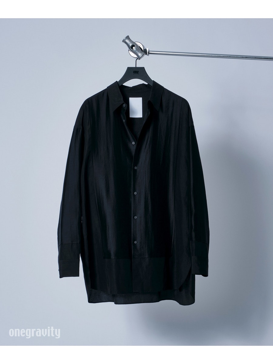 リネンシャンブレー コンビネーションシャツ