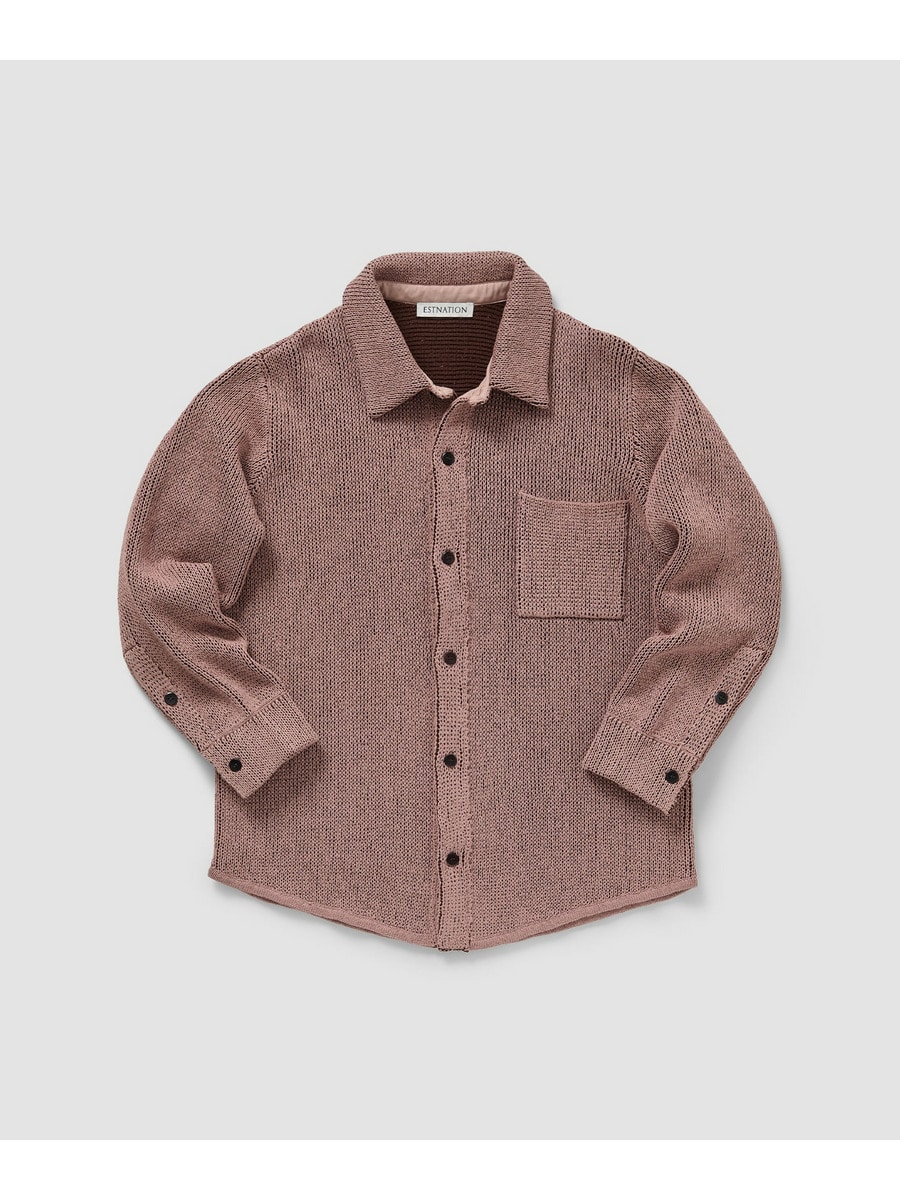 カジュアルニットシャツ