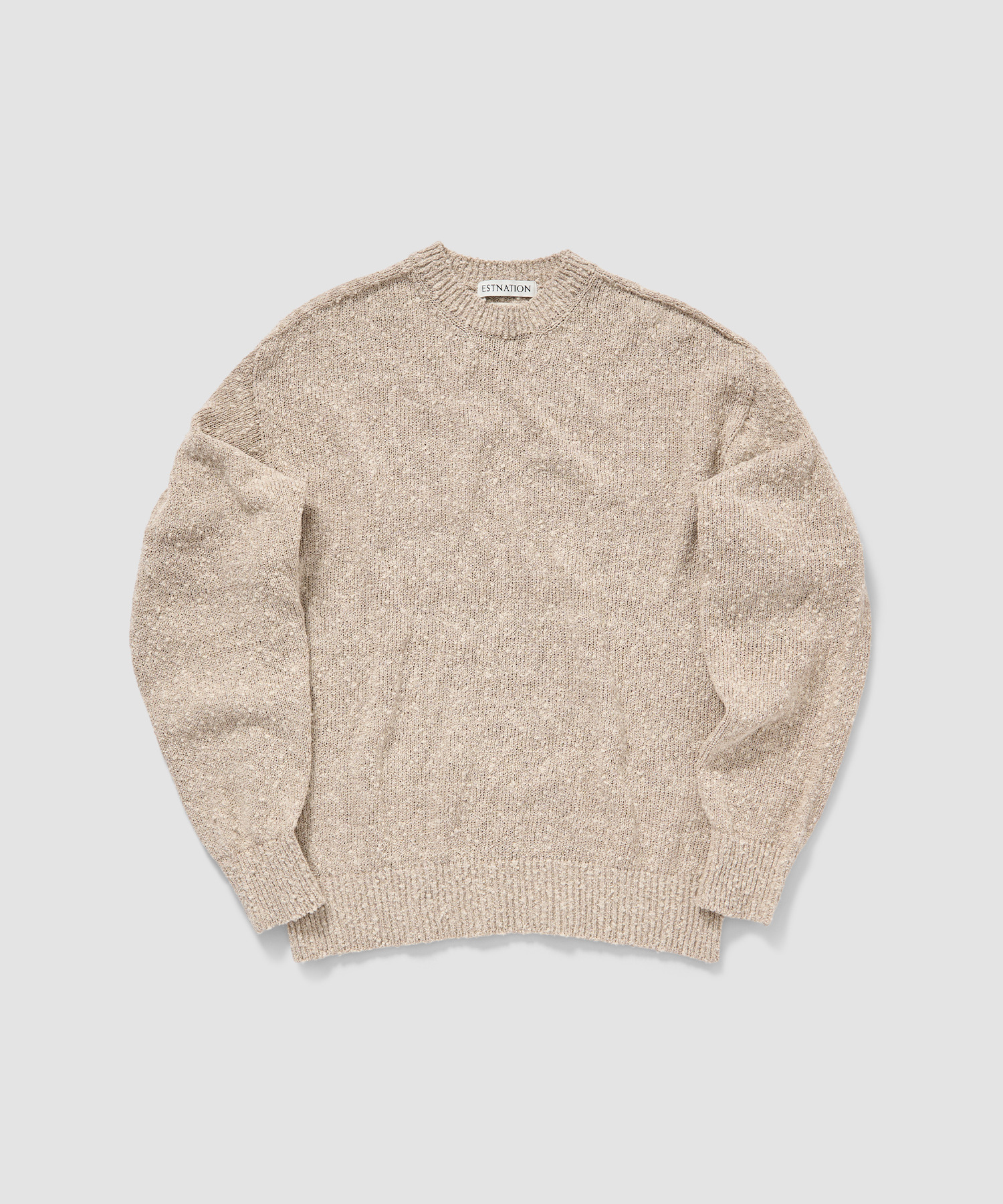 ネップ クルーネックニット