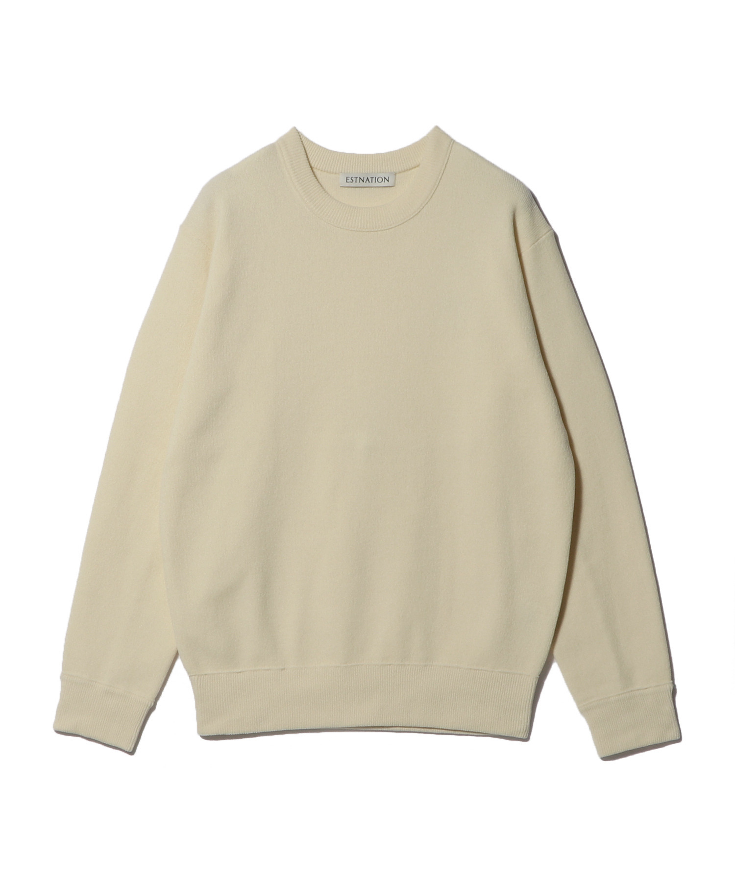 カシミヤタッチ クルーネックプルオーバー