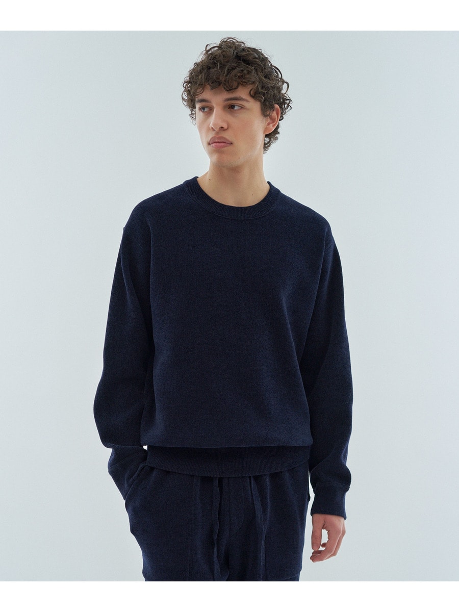 カシミヤタッチ クルーネックプルオーバー