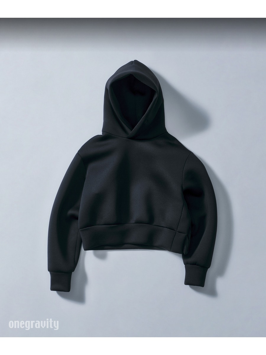 サイドジップ ダブルニットフーディー