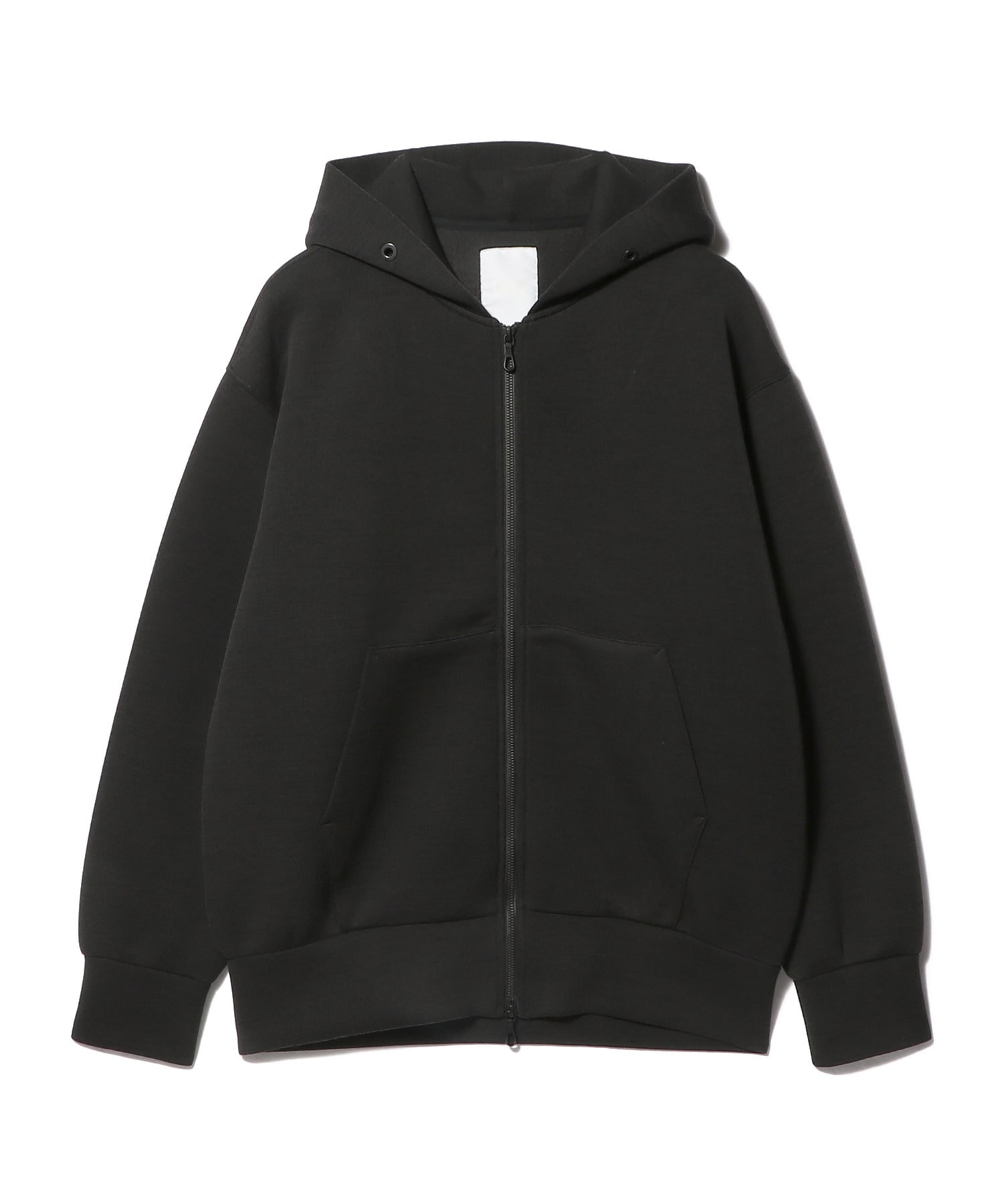 ウールブレンドシアーダンボールニットフーディー