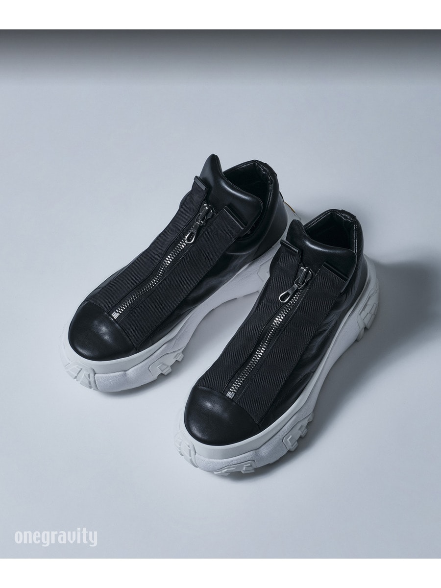 TATSUYAOCONOGI® フロントジップアップスニーカー