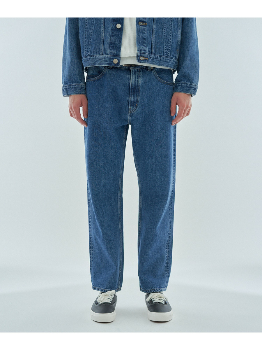 AUTHEN テーパードデニムパンツ
