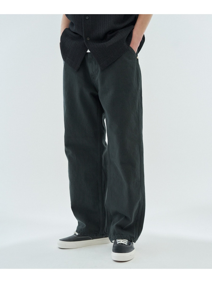 AUTHEN ワイドストレートデニムパンツ