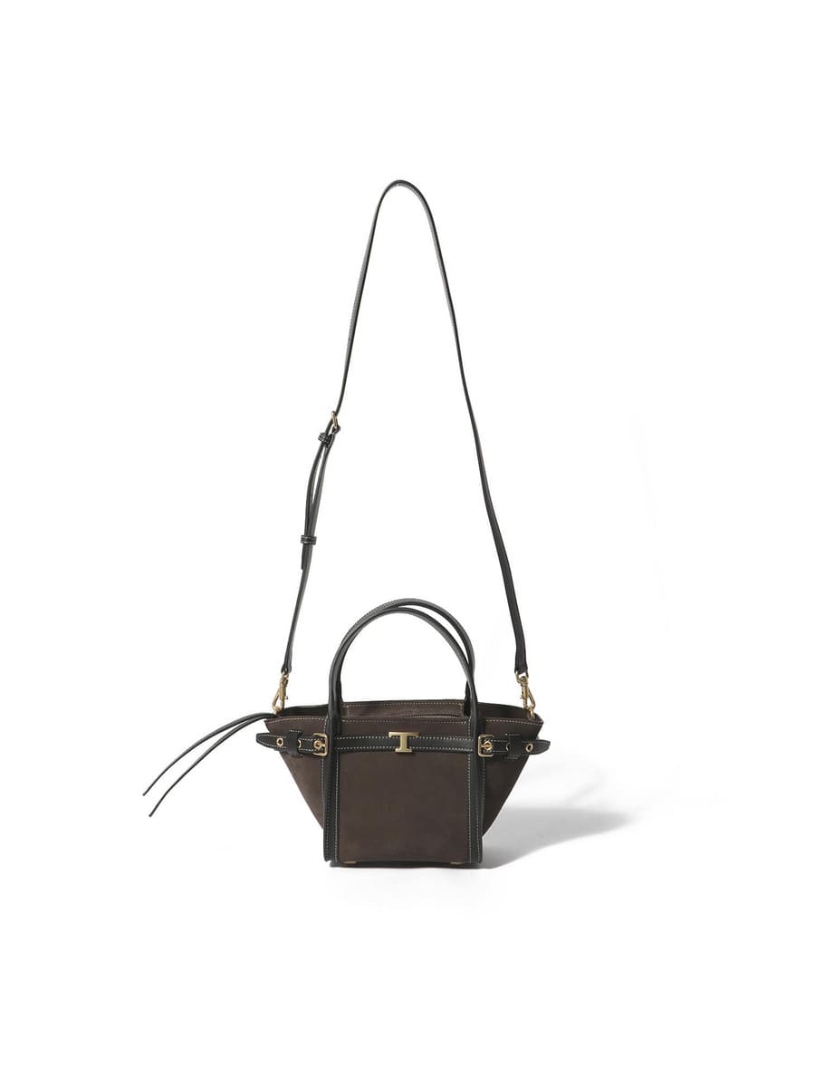 TOD'S / T シグネチャー スエード ショッピングバッグ ミニ｜ESTNATION