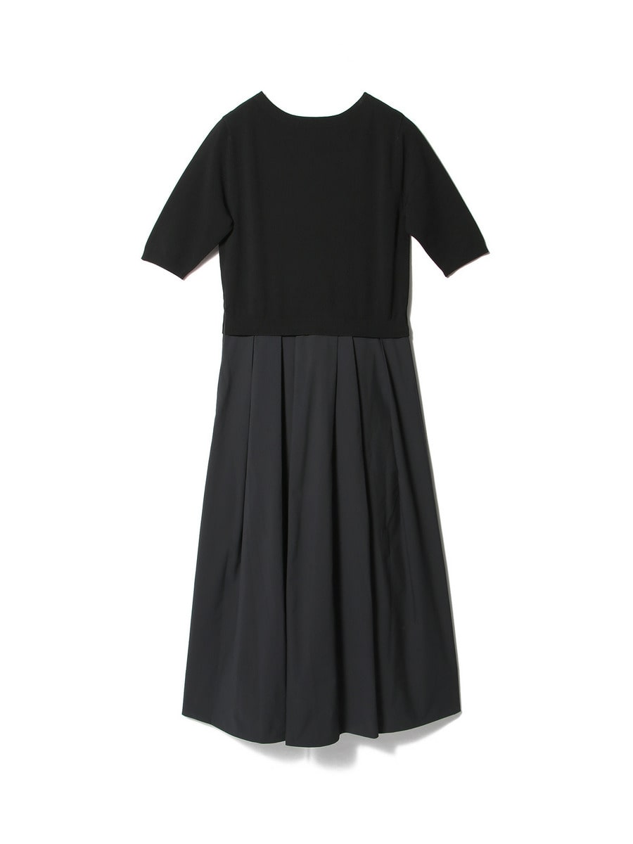 ESTNATION ブラック コンビニットワンピース ESTNATION / タフタコンビニットワンピース《EXCLUSIVE》｜ESTNATION