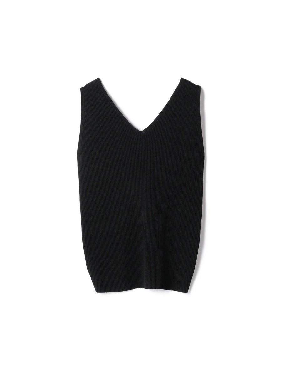 バックツイスト ニットタンクトップ