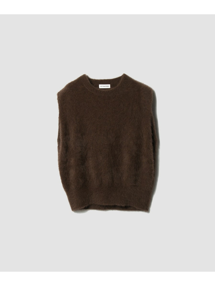 フォックスカシミヤニットベスト