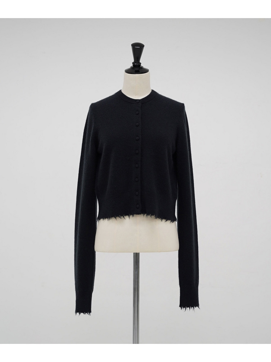 カシミヤBrushed クルーネックカーディガン