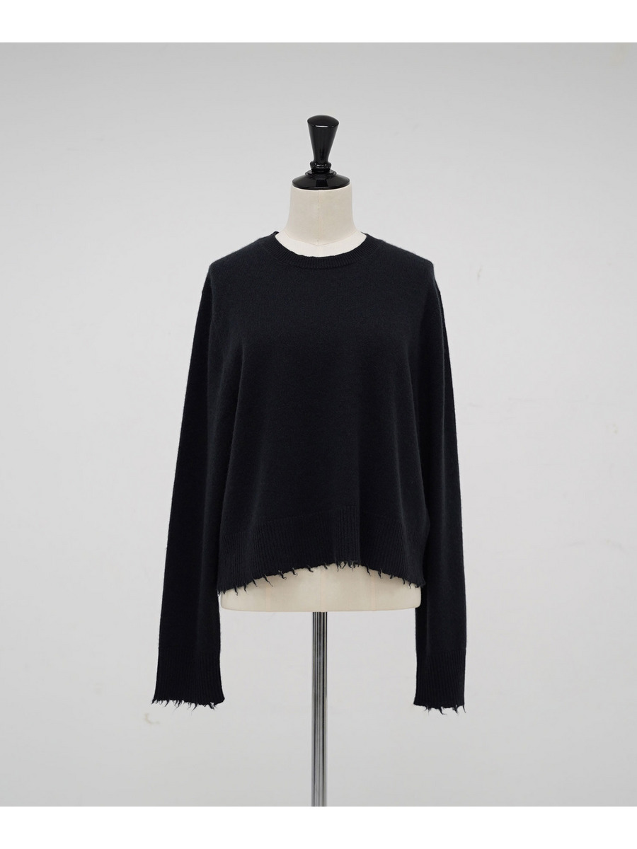 カシミヤBrushed クルーネックプルオーバー