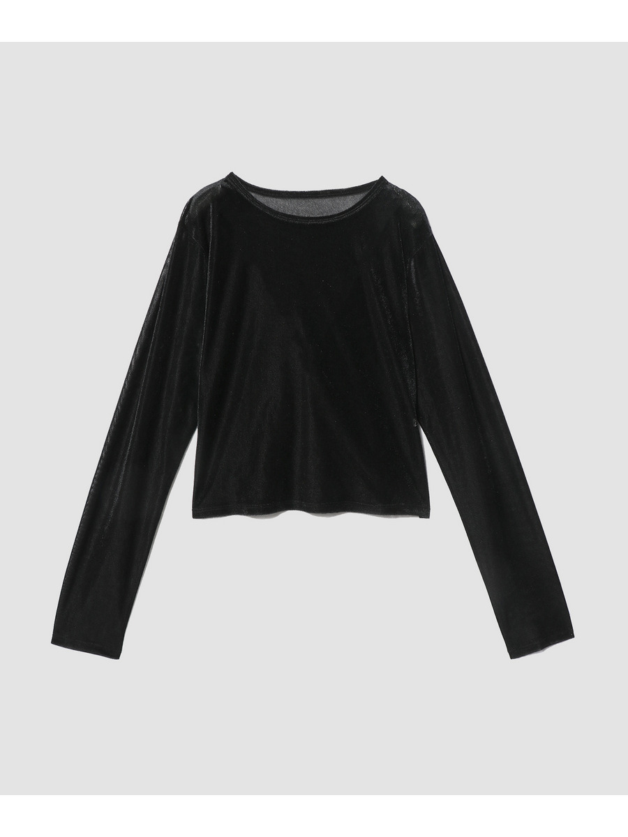 メッシュベロアロングTシャツ