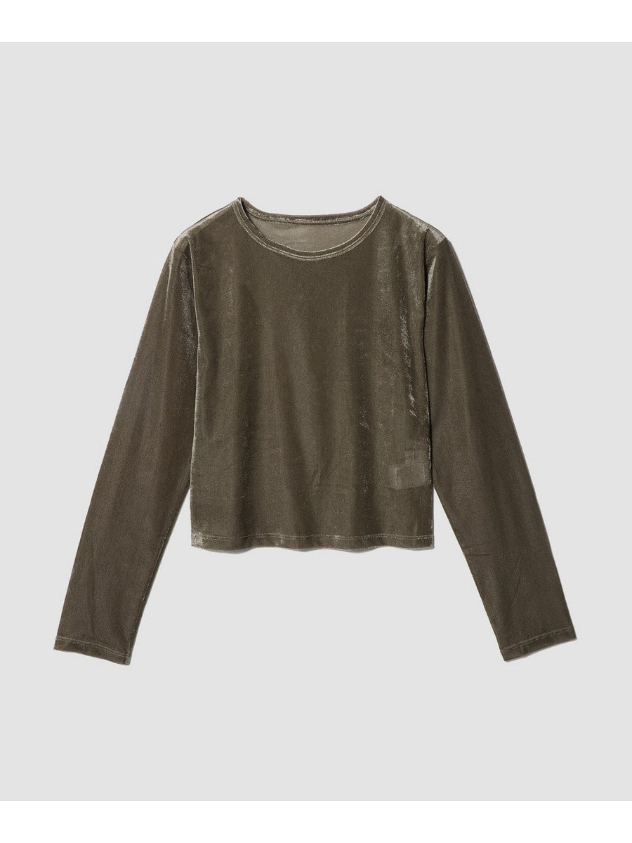 メッシュベロアロングTシャツ