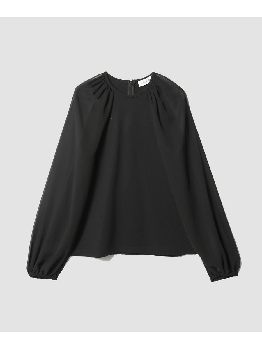 シフォンコンビカットソー