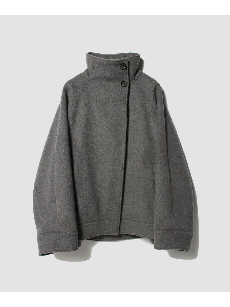 Stand Collar Wool Coat