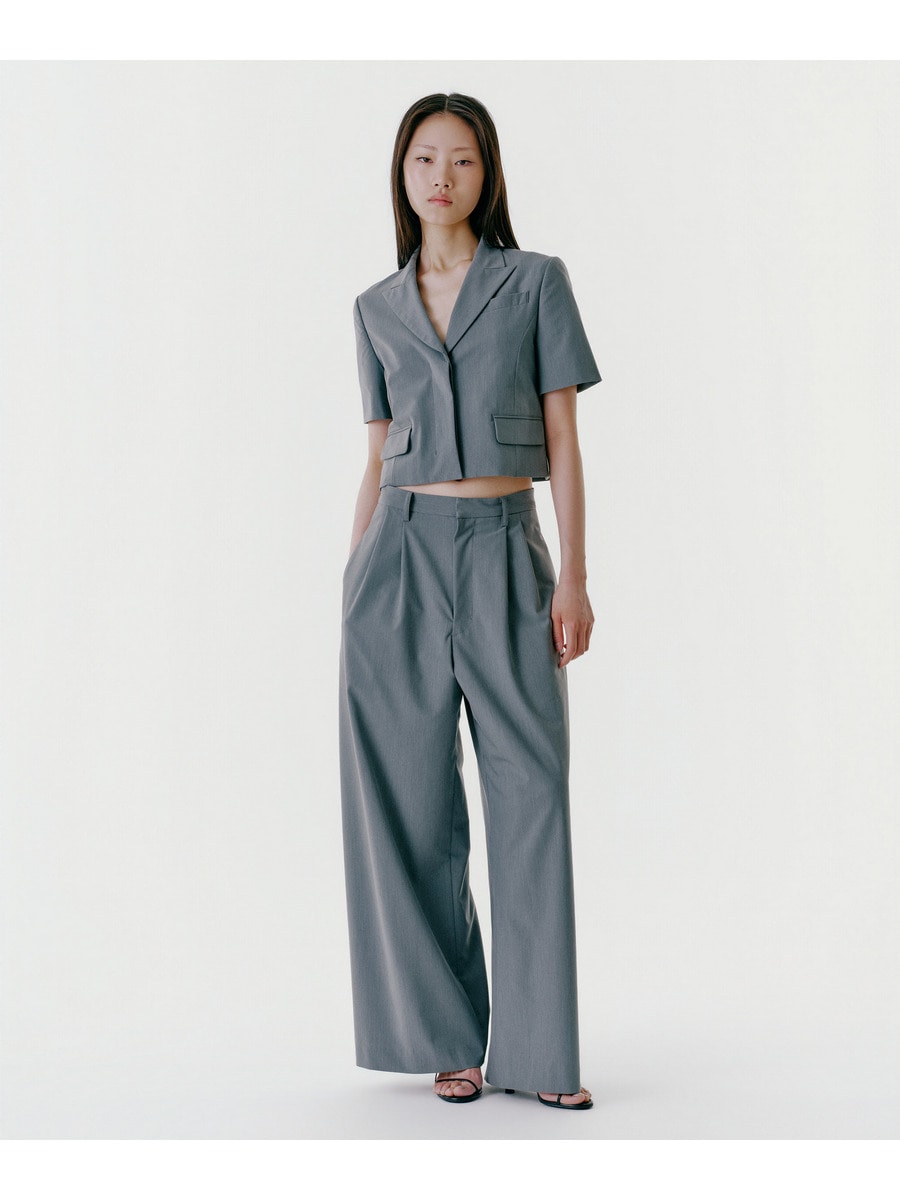 Cropped Tailored Jacket