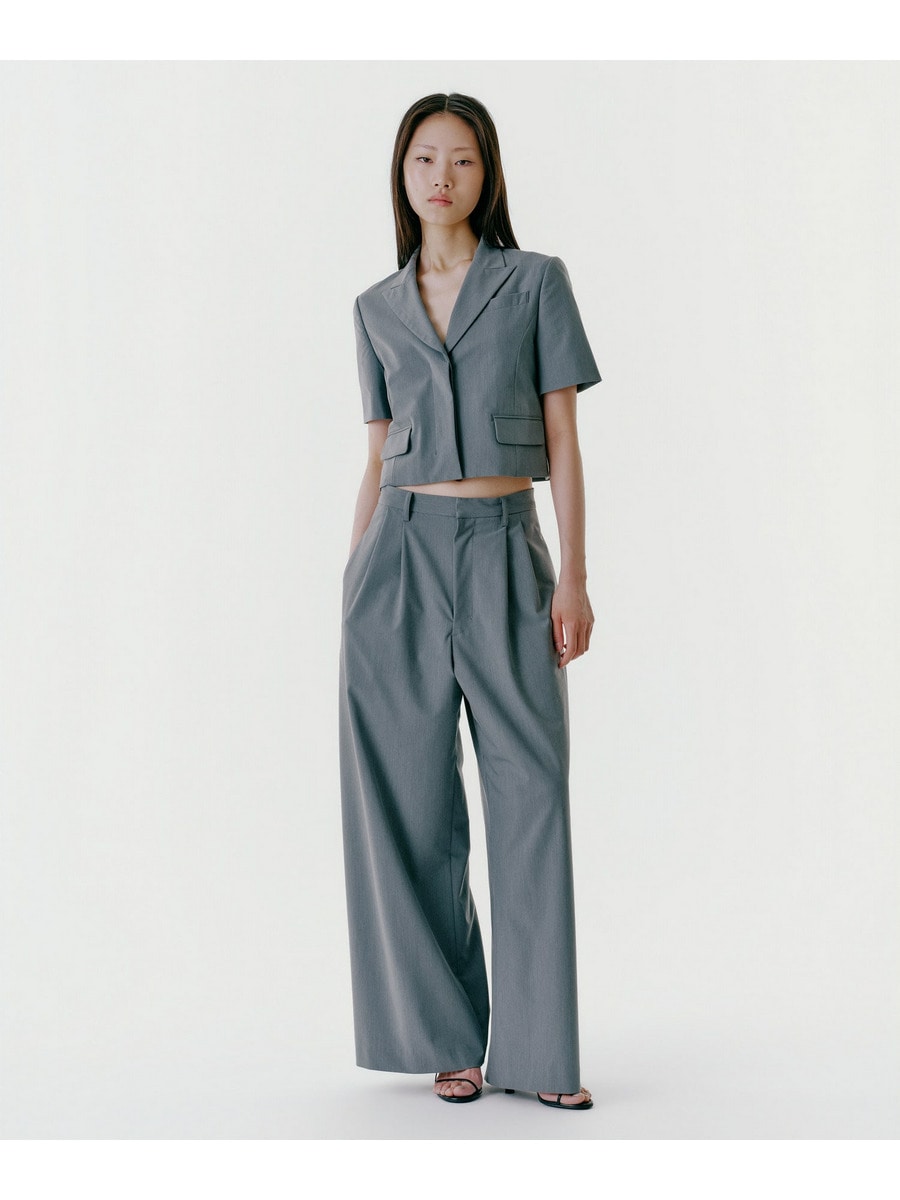 Two Tuck Wide Trousers