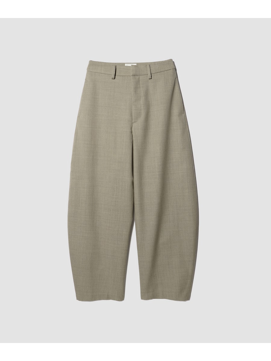 Wool Twill Barrel Pants