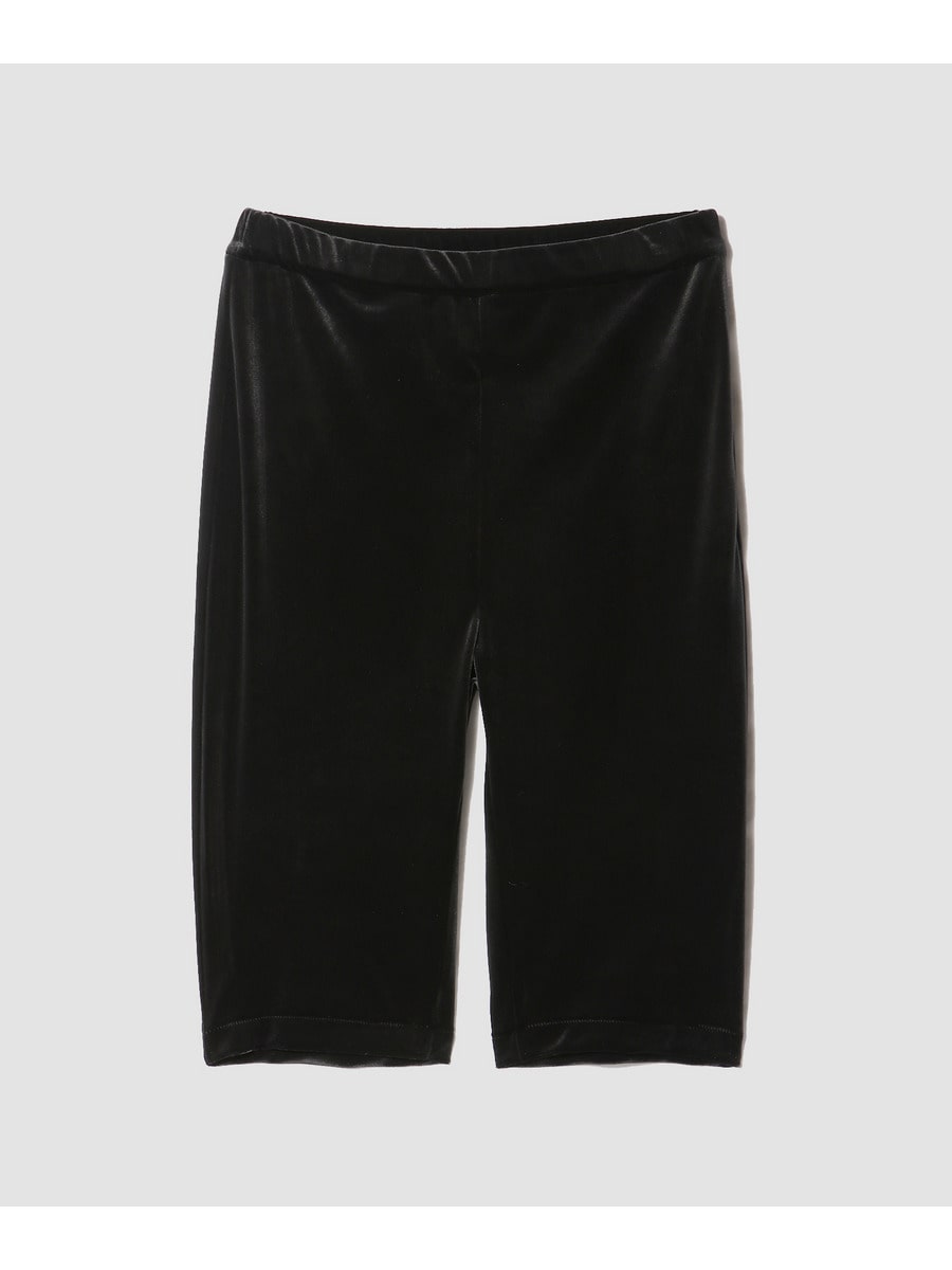 Velour Biker Pants