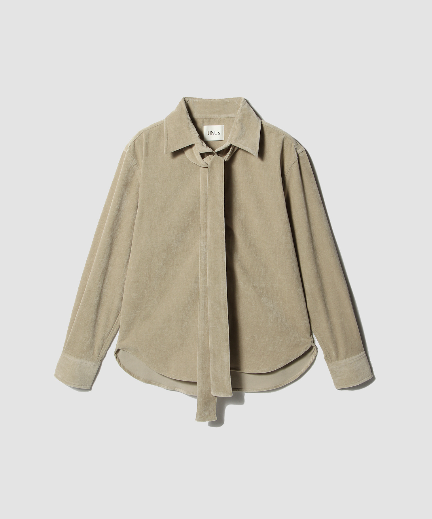 Corduroy Bow Tie Shirt