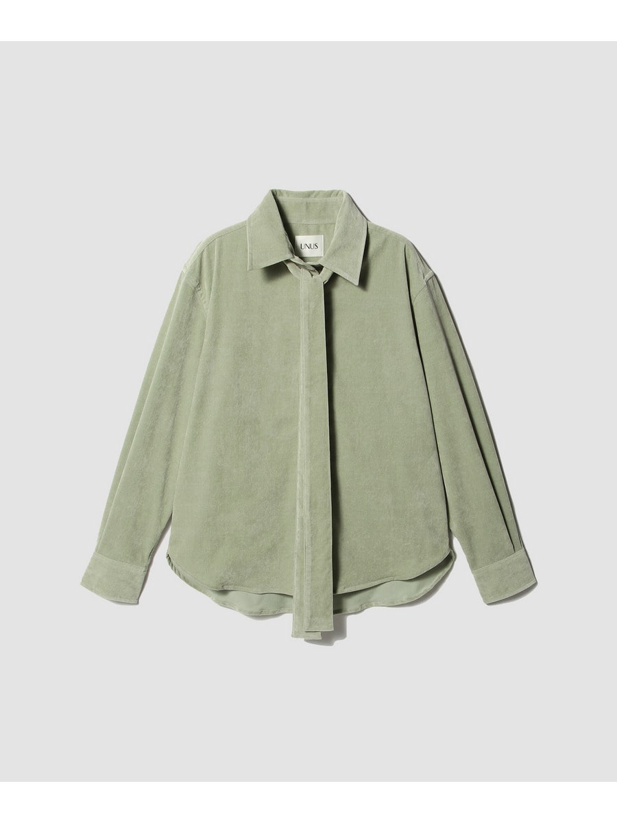 Corduroy Bow Tie Shirt