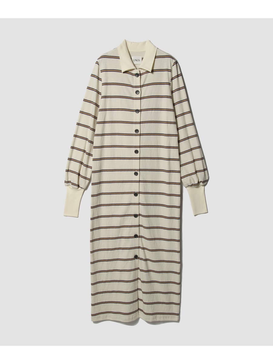 Multi Border Polo Maxi Dress