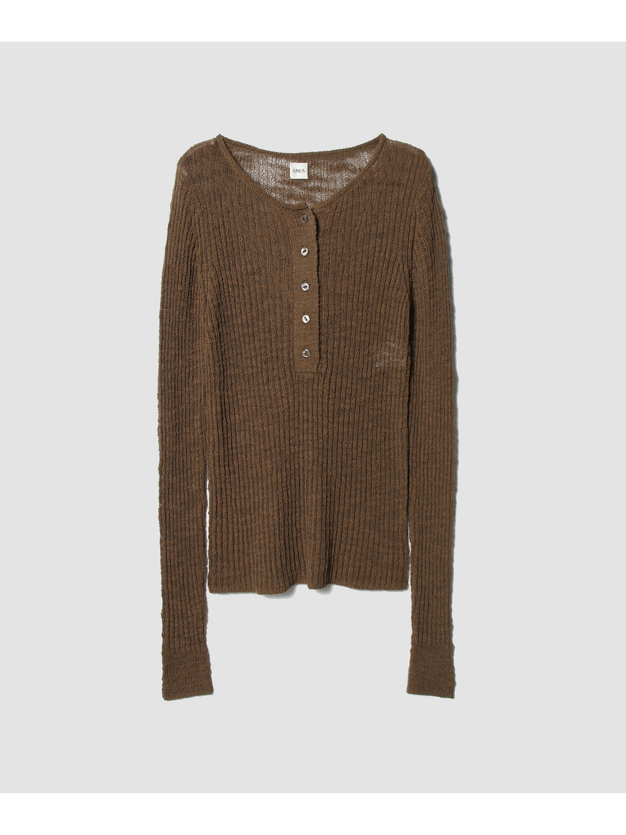 Henley Knit Top