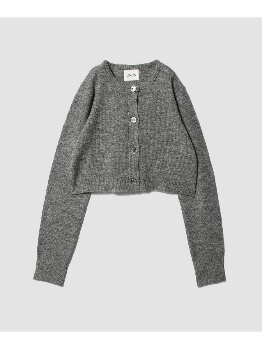 Wool Blend Cropped Cardigan