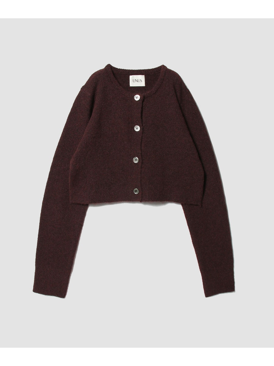Wool Blend Cropped Cardigan