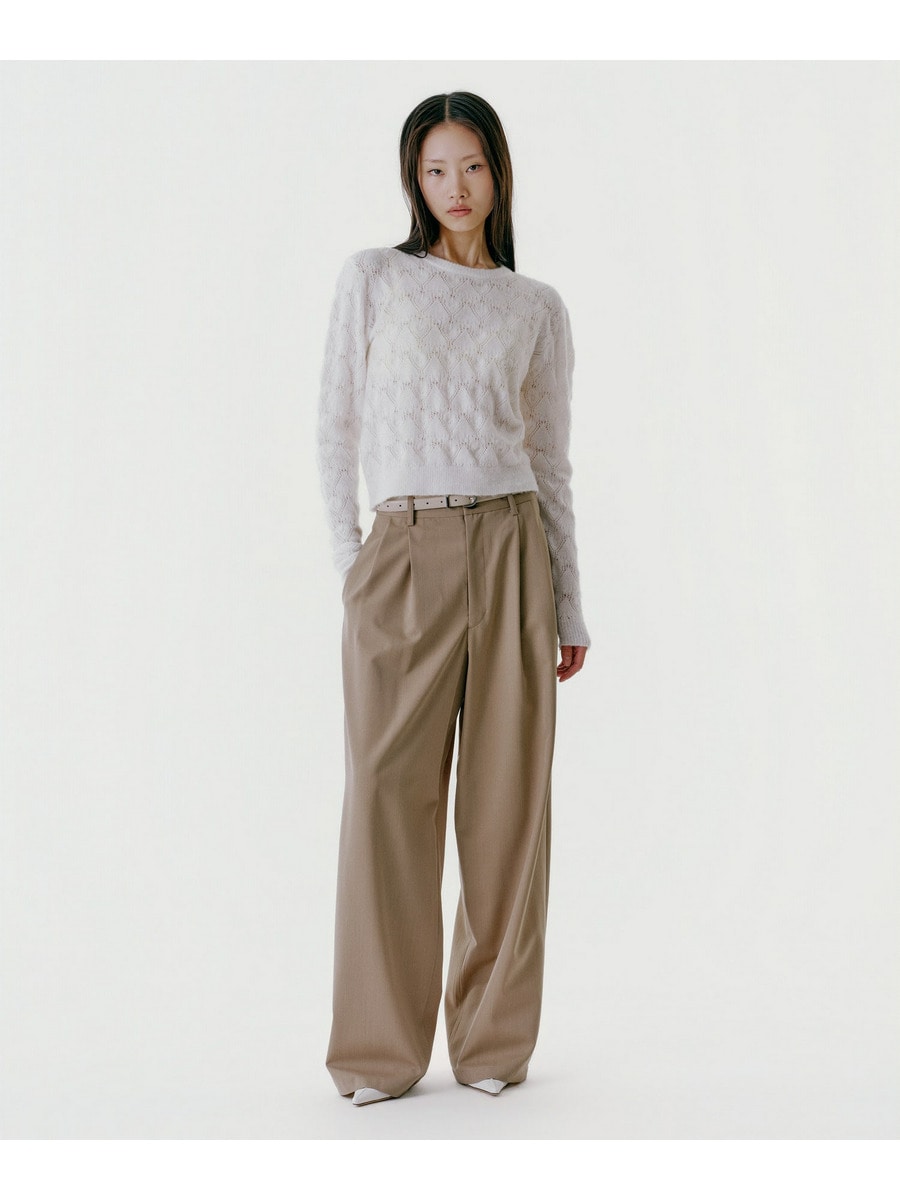 Eyelet Knit Pullover