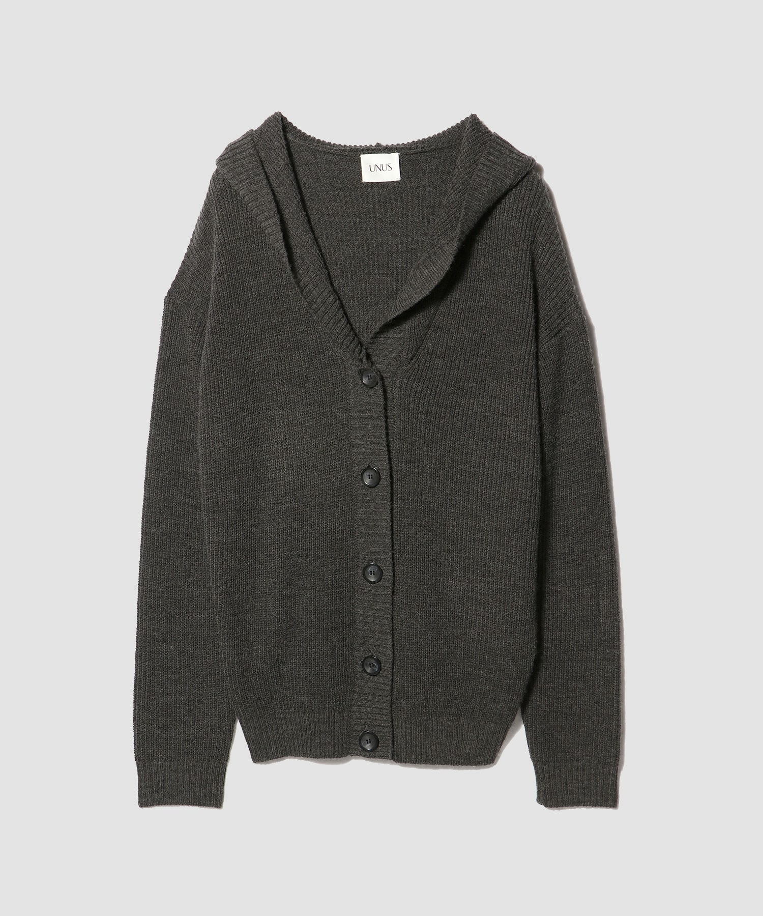 Oversized Hooded Knit Cardigan