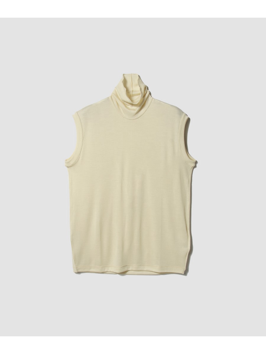 コンフォートハイネックウールTシャツ