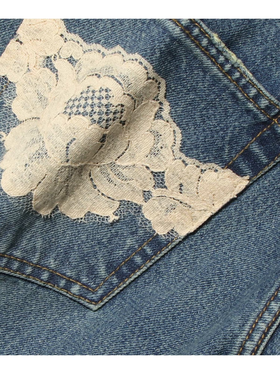 ワイドデニムパンツ