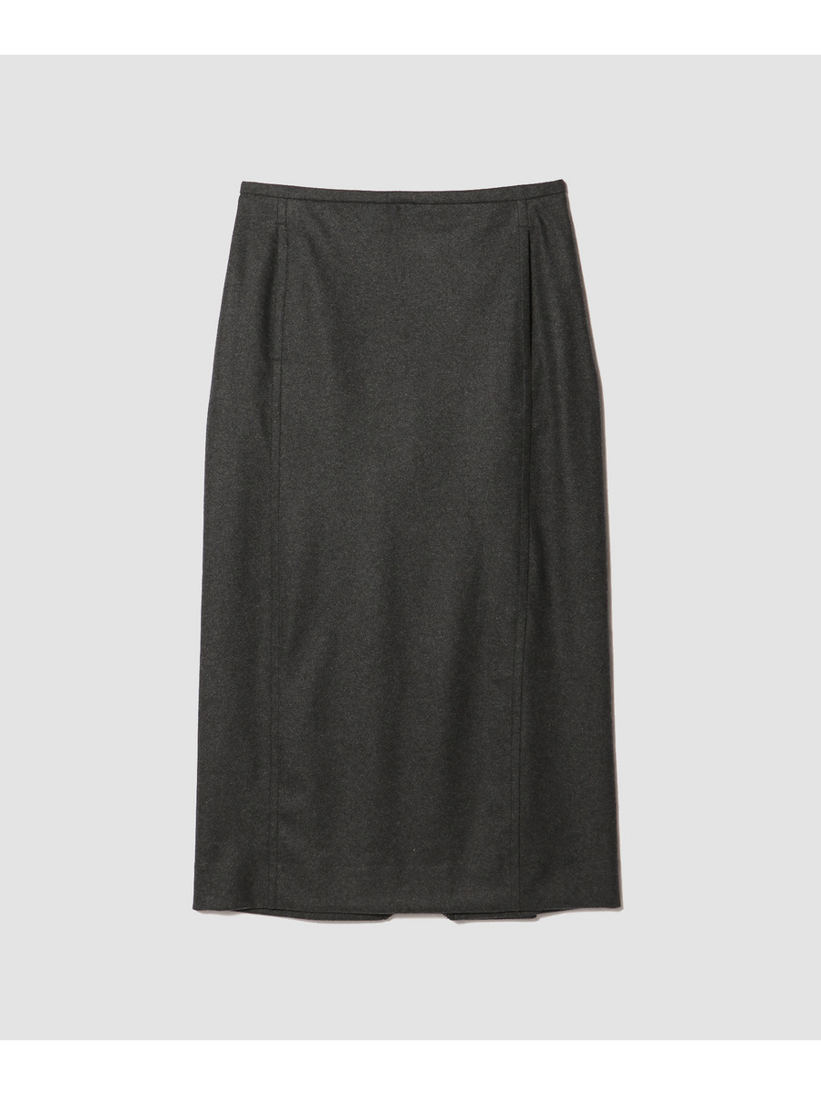 MERINO COLLEGE JERSEY タックストレートスカート