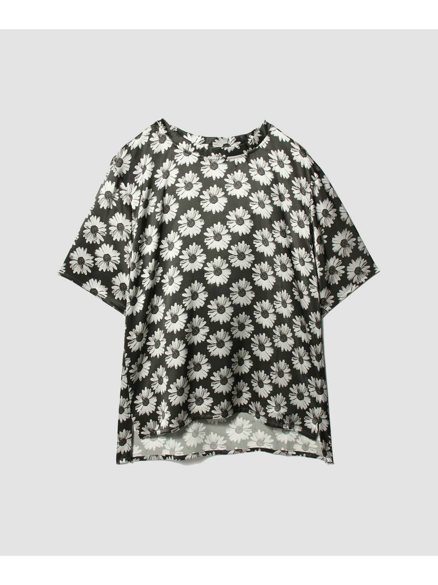 Silk Satin Pullover T-Shirt