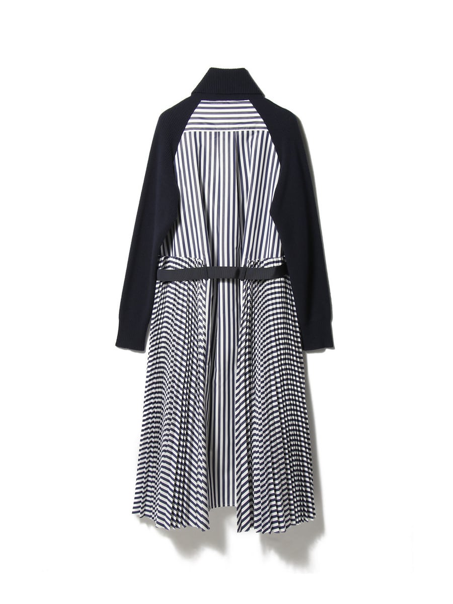 SACAI / ニット コットンポプリン コンビワンピース｜ESTNATION ONLINE