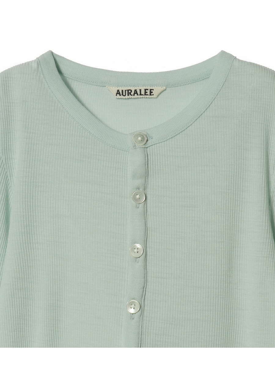 AURALEE / ウールシルク ヘンリーネックニット｜ESTNATION ONLINE