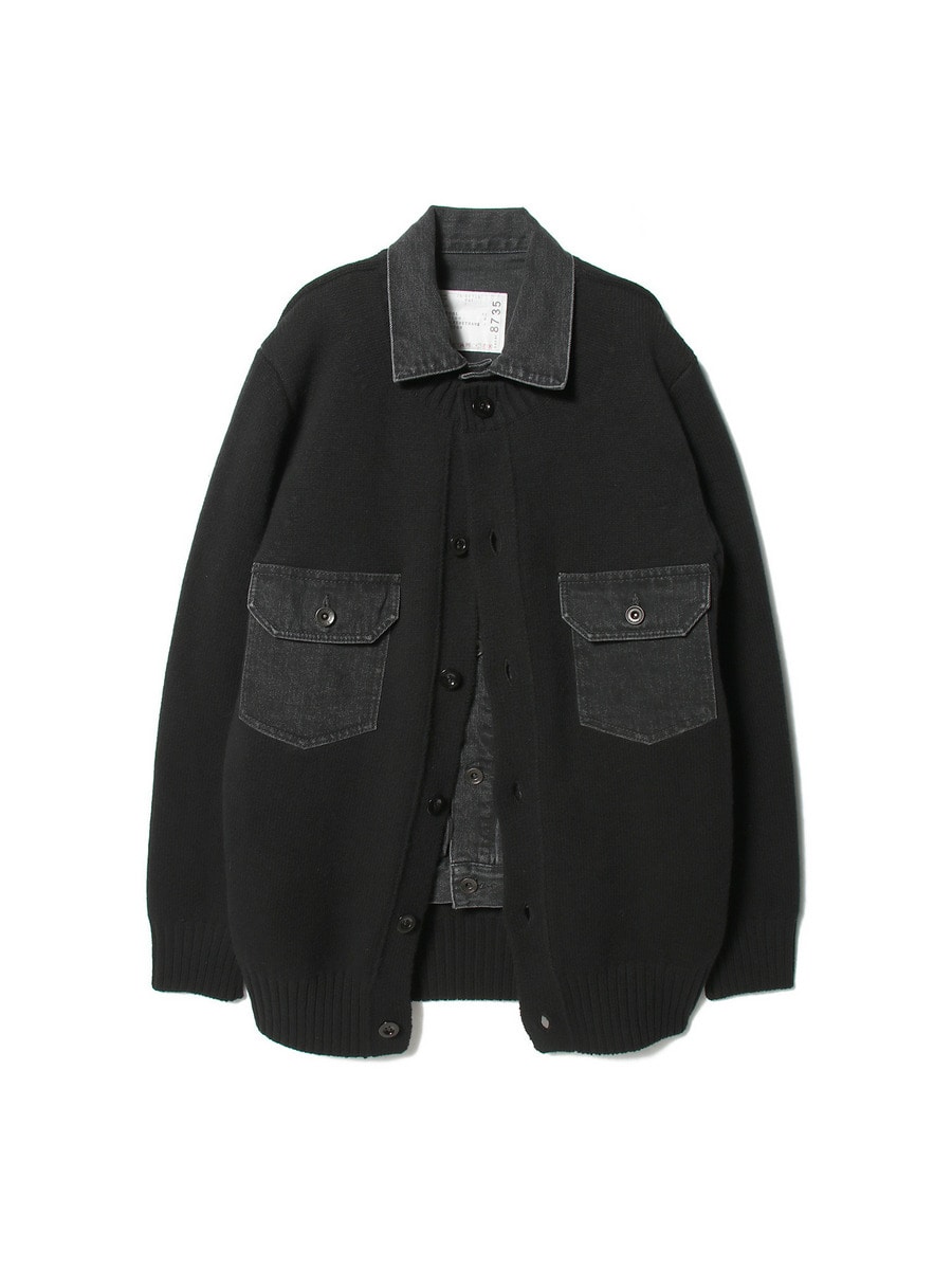 SACAI / ニットデニム カーディガン｜ESTNATION ONLINE STORE