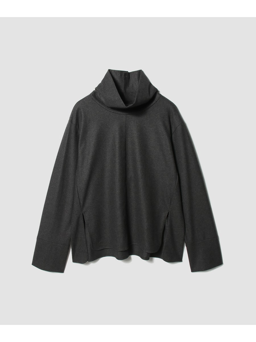 MERINO COLLEGE JERSEY スタンドカラーブルオーバー