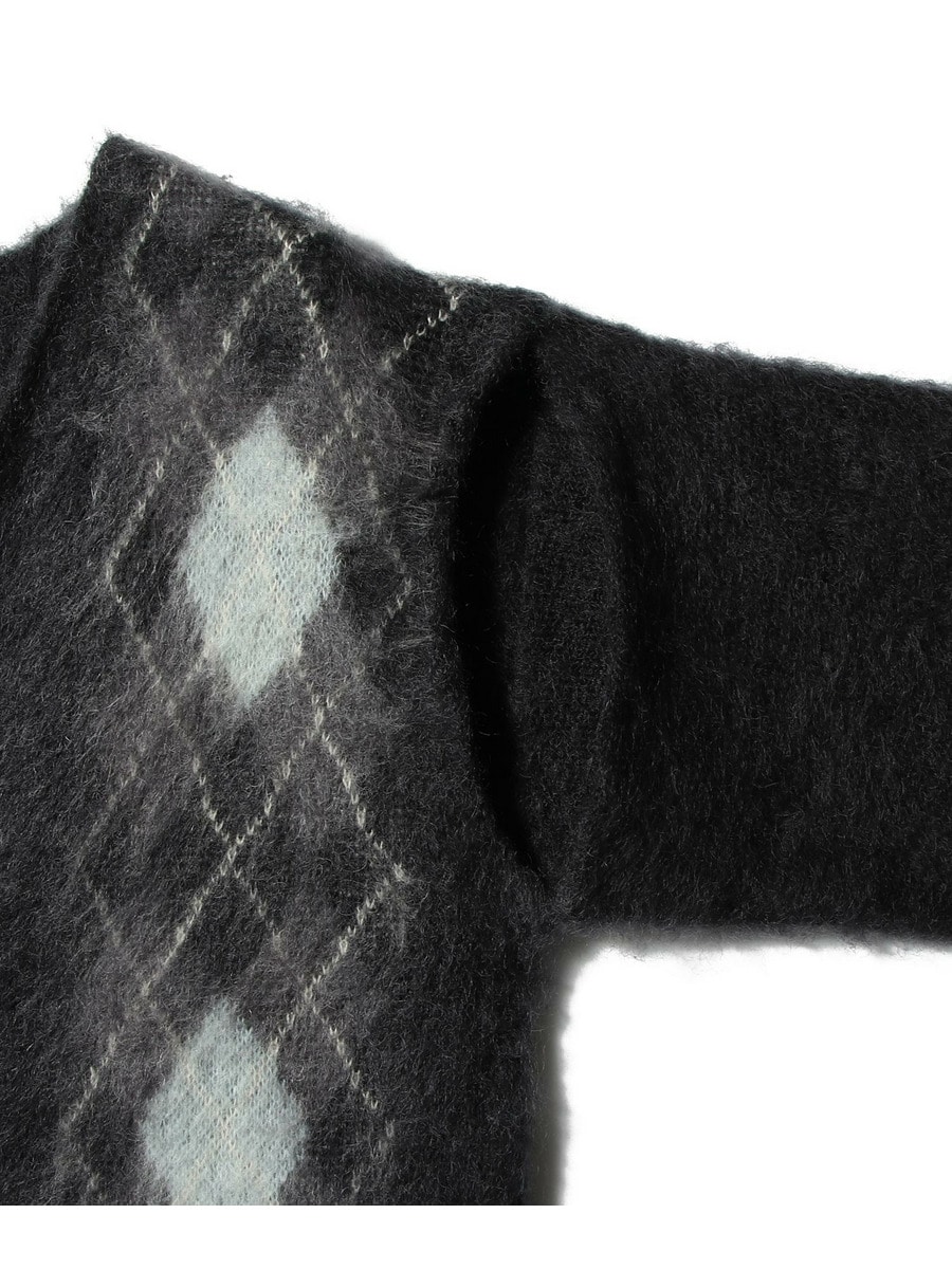 PERVERZE / Wide Slit Argyle Line Cardigan｜ESTNATION ONLINE STORE
