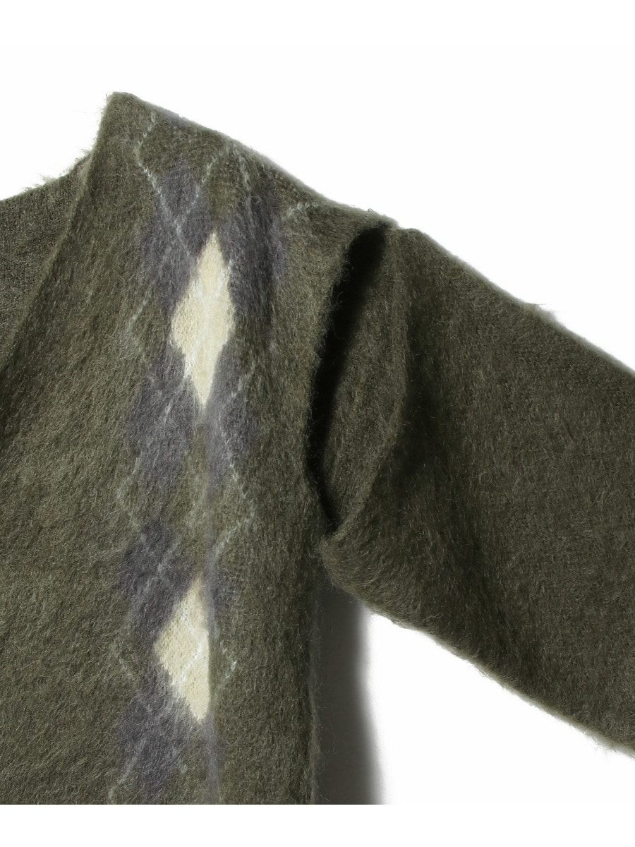 PERVERZE / Wide Slit Argyle Line Cardigan｜ESTNATION ONLINE STORE