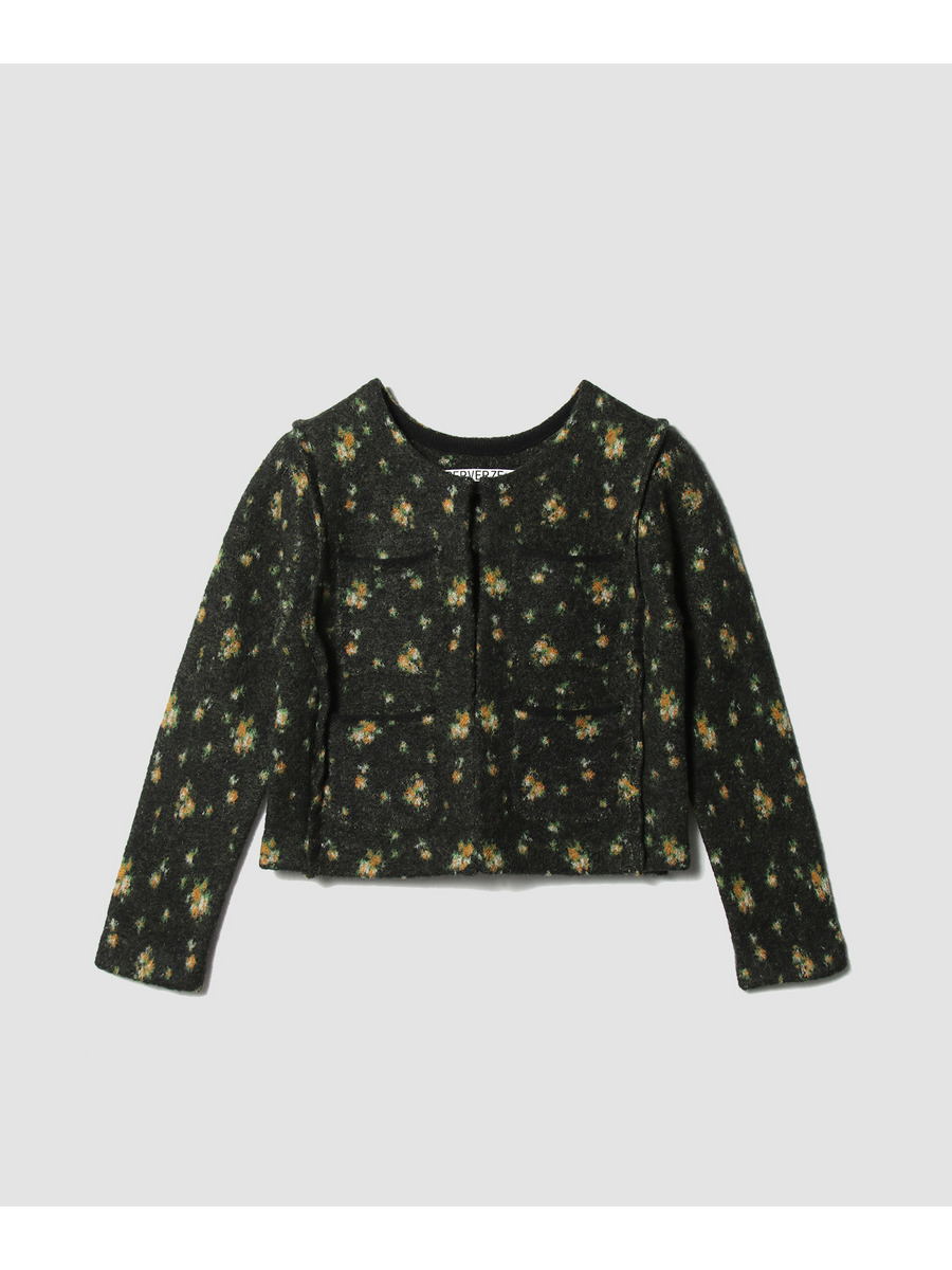 Floral Dot Knit Cardigan
