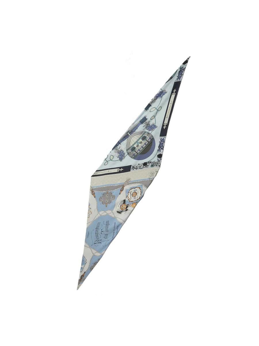 MANIPURI / ダイヤ型プリントスカーフ《ESTNATION EXCLUSIVE