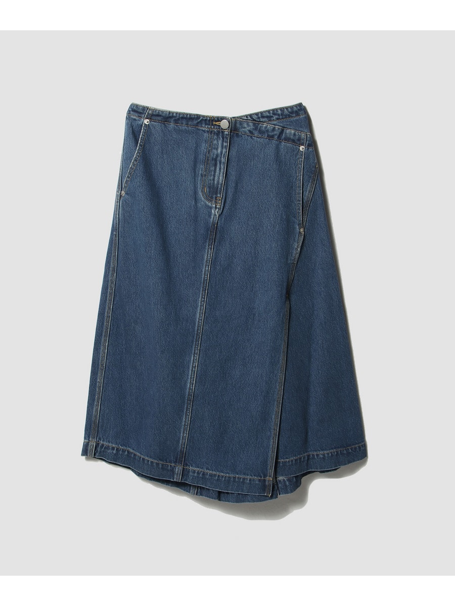 アシンメトリーデニムスカート