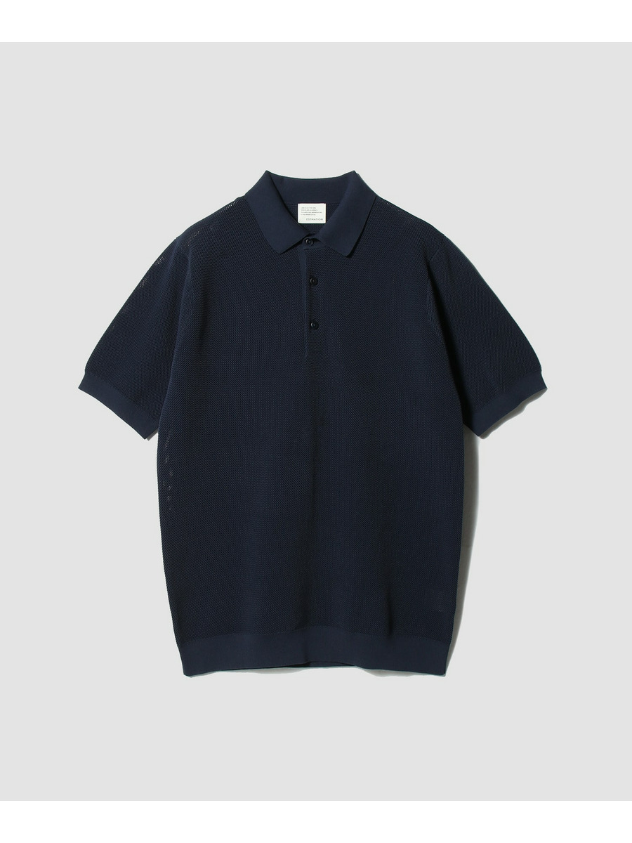 ストレッチ コットンメッシュ ポロシャツ