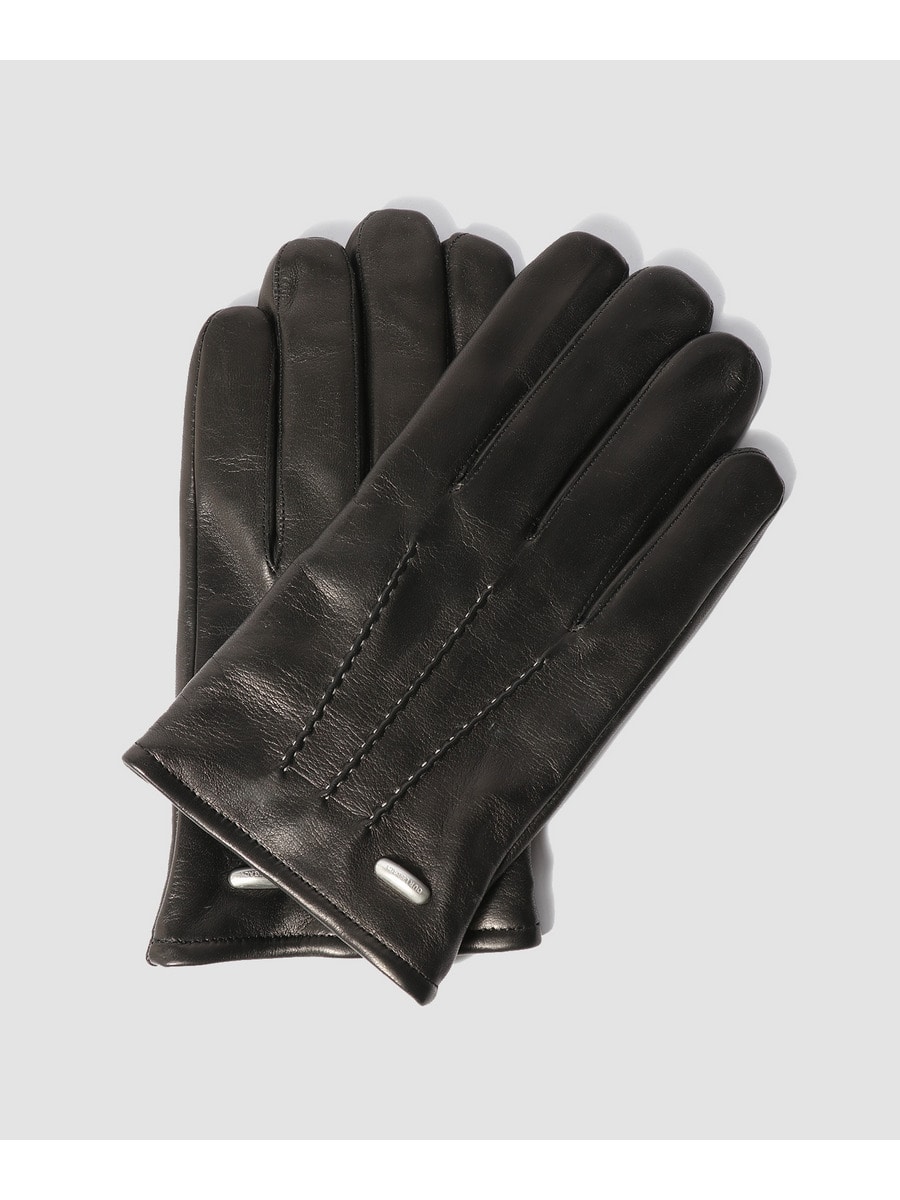 HIS GLOVES Black Leather